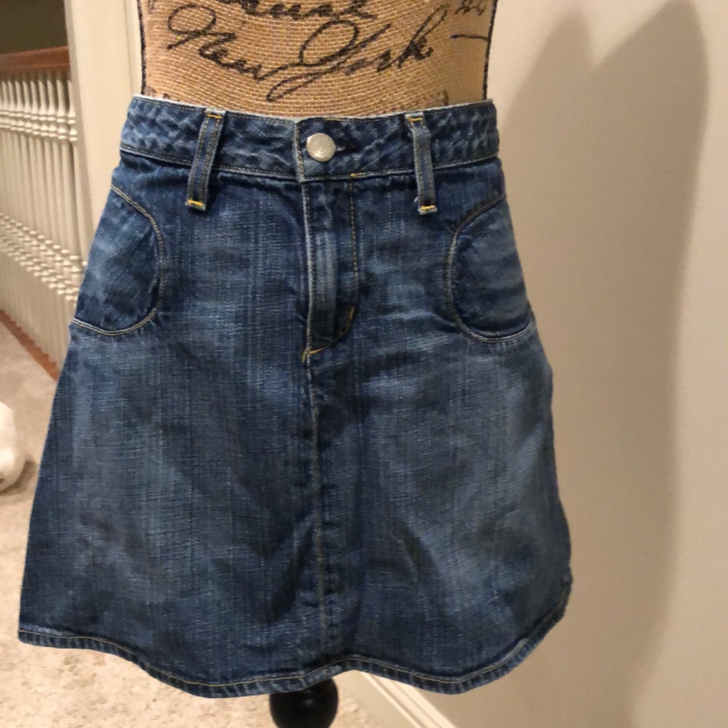 Boutique Paper Denim Cloth Skirt Size 28